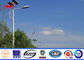 Solar Power System Street Light Poles With Single Arm 9m Height 1.8 Safety Factor pemasok
