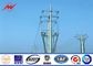 14m Tapered Steel Utility Pole Structures Power Pole With Climbing Ladder Protection pemasok