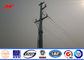 Galvanized Polygonal Tapered Electrical Power Pole For Transmission Line Project pemasok