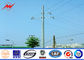 1250Dan Steel Eleactrical Power Pole for 110kv cables +/-2% tolerance pemasok