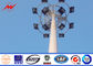 High mast light tower mast galvanized steel tubular pole 50 years Lift time pemasok