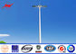 Radio Telecommunication Steel Monopole Antenna High Mast Communication Tower pemasok
