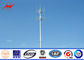 70m Self Supporting Galvanized Pole Monopole Antenna Tower With Powder Painting pemasok