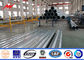 10M 130DAN 300N Hot Dip Galvanized Steel Power Transmission Poles Q235 , Q345 Material pemasok
