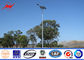 17m Galvanized Painted 400W Round Solar Philippines Street Lighting Poles Price For Road / Highway pemasok