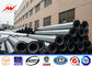 Galvanized Steel 10-500KV Daya Listrik Tiang Untuk Transmisi / Distribusi Gardu pemasok