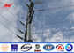 110kv Galvanized Utility Power Poles Untuk Jalur Listrik Transmisi ISO 9001 pemasok