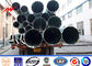 Hot Dip Galvanized Pipa Baja Tubular 230KV Tiang untuk Industri Listrik pemasok