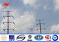12m 6KN Galvanized Power Transmission Poles Untuk Proyek Jalur Listrik pemasok