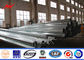 Waterproof Galvanized Steel Pole Untuk 110v Jalur Distribusi Listrik Proyek pemasok