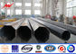 17m 1800Dan Listrik Galvanized Tubular Steel Pole Untuk Jalur Distribusi Luar pemasok