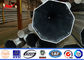 15m Hot Dip Galvanized Steel Tubular Listrik Power Pole Dengan Bahan ASTM A123 pemasok
