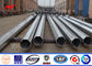 OEM Distribusi Listrik Bitumen Galvanized Steel Utility Poles Dengan CO2 Welding pemasok