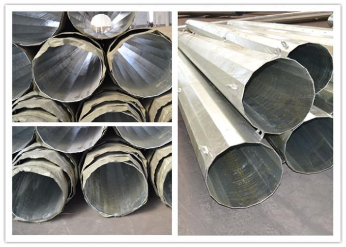 Medium Voltage Steel Tubular Pole For Electrical Line Project 5-300KM/H