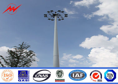 Cina Power Plants Lighting Conical 36m Square Light High Mast Pole With Auto Racing System pemasok