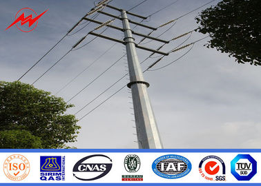 Cina 138kv 25ft Galvanized Electrical Power Pole For Overheadline Project pemasok
