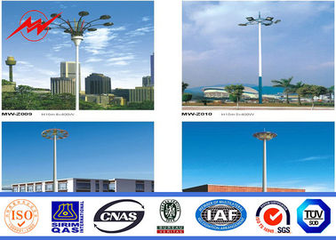 Cina Round Painting 60M High Mast Pole with Lifting System for Plaza Lighting pemasok