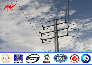 Cina 132kv 16m 3mm thickness electrical power Steel Utility Pole for transmission line pemasok