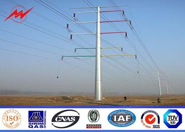 Cina 13M 6.5KN 3mm Steel Utility Pole for 230kv termination tower with galvanization surface pemasok