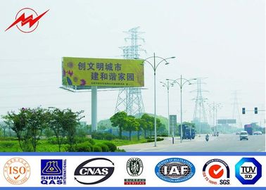 Cina Exterior Street Advertising LED Display Billboard With Galvanization Anti - Static pemasok