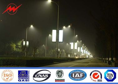 Cina 10m Single Arm Square Parking Lot Flood Light Pole Toll - Station LED Light Pole pemasok