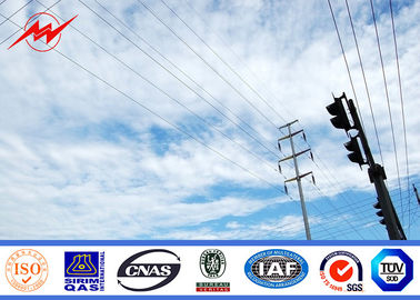 Cina Galvanized Transmission Line Poles Electrical Power Pole 800 Dan pemasok