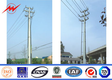 Cina 69kv Steel Utility Pole Galvanizatiom Street Light Pole 1 Mm To 36mm pemasok