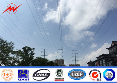 Cina Conical 6mm 12.8m Electric Power Poles For Distribution Power Line pemasok