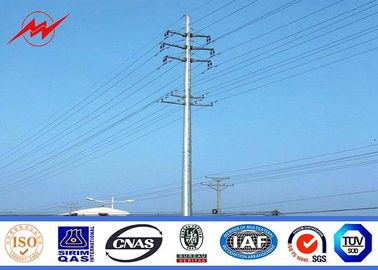 Cina Galvanized Steel Poles 12m Utility Power Poles For Power Distribution Equipment pemasok
