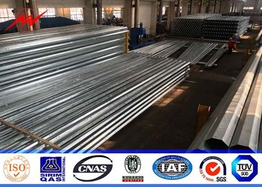 Cina Round Section Transmission Galvanised Steel Poles 15m 24KN With ISO Approved pemasok