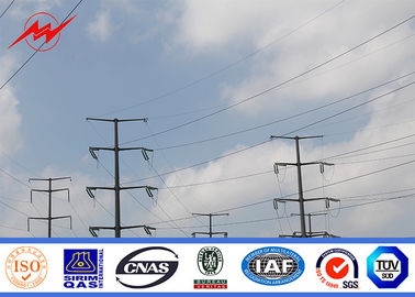 Cina 110kv Galvanized Electrical Power Pole / Steel Cross Arm For Electricity Distribution pemasok