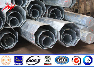 Cina 11.8M Gr65 Hot Dip Galvanized Steel Pole 5mm Wall Thickness Steel Transmission Poles pemasok