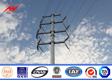 Cina Electricity Distribution 12m Tubular Steel Power Pole For Transmission Line Project pemasok