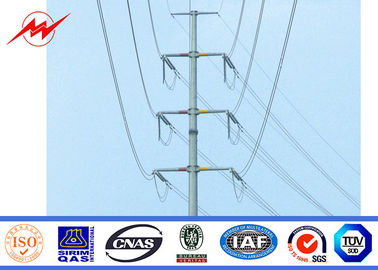 Cina Metal Power Pole Electric Galvanized Steel Pole Anti Corrosion 10 KV - 550 KV pemasok