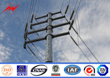 Cina 69kv Galvanized Steel Utility Pole For Electricity Distribution Line pemasok