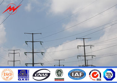 Cina High Voltage Hot Dip Galvanized Steel Power Pole For Electrical Transmission pemasok