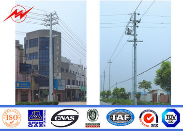Cina Multi Sides Electrical Power Pole / Galvanization Steel Utility Poles , NFA91121 Standard pemasok