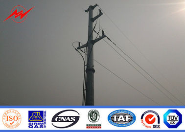 Cina Galvanized Polygonal Tapered Electrical Power Pole For Transmission Line Project pemasok