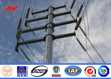 Cina 9m - 3KN Galvanized Utility Power Poles For Outside Electrical Distribution Line pemasok