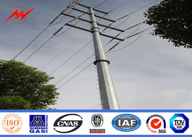 Cina 15m 1200Dan Electrical Galvanized Steel Pole For Outside Distribution Line pemasok