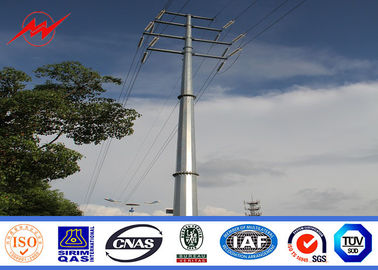 Cina 69kv Steel Electrical Power Pole For Distribution Line Project pemasok