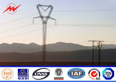 Cina 15M Tubular Galvanized  Steel Utility Power Electrical Pole Venezuela For 33KV Electrical Power Distribution pemasok