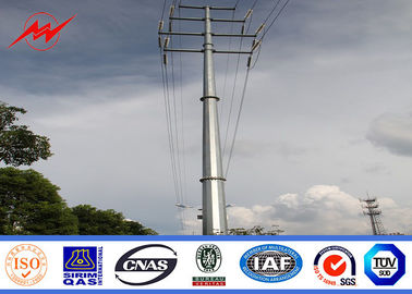Cina 15m 1250Dan Bitumen Electrical Power Pole For Transmission Line Project pemasok