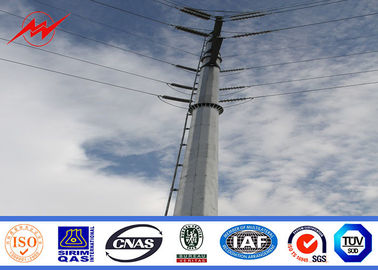 Cina 12m 850Dan 1.0 Safety Factor Steel Power Pole Metal Taper Joints  Shape in Philippines pemasok