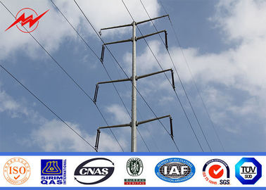 Cina 9m 200Dan Galvanized Conicial Power Transmission Poles For Electrical Line Project pemasok