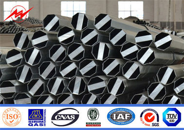 Cina Tiang Utilitas Baja Cctv Tapered Octagonal Metal Galvanized Metal Tubular Power pemasok