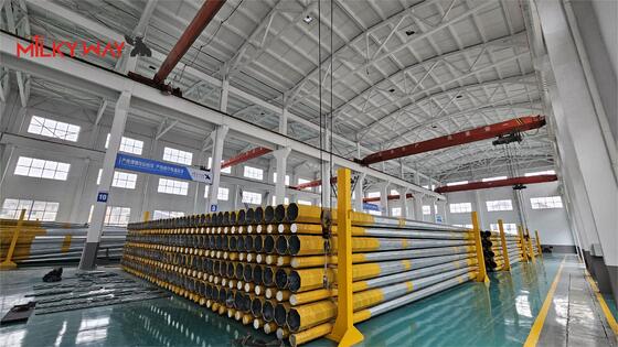 Kualitas  60FT 1200kg 2000kg 18m Electrical Power Pole  Steel  for Transmission pabrik