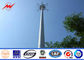Customized 100 FT Galvanized Mono Pole Tower untuk Distribusi Komunikasi pemasok