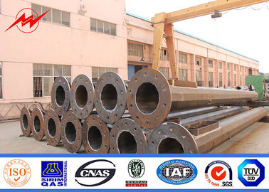 8m-60m Steel Power Pole Dengan 2.5KN-200KN Breaking Load pemasok
