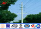 Durable Gr65 60FT 1280KG Load Steel Utility Pole with Galvanized Cross Arm pemasok
